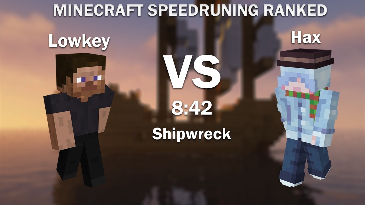 TRIPLE CHAMP VS DOUBLE CHAMP // LOWKEY VS HAX // MINECRAFT SPEEDRUNING RANKED
