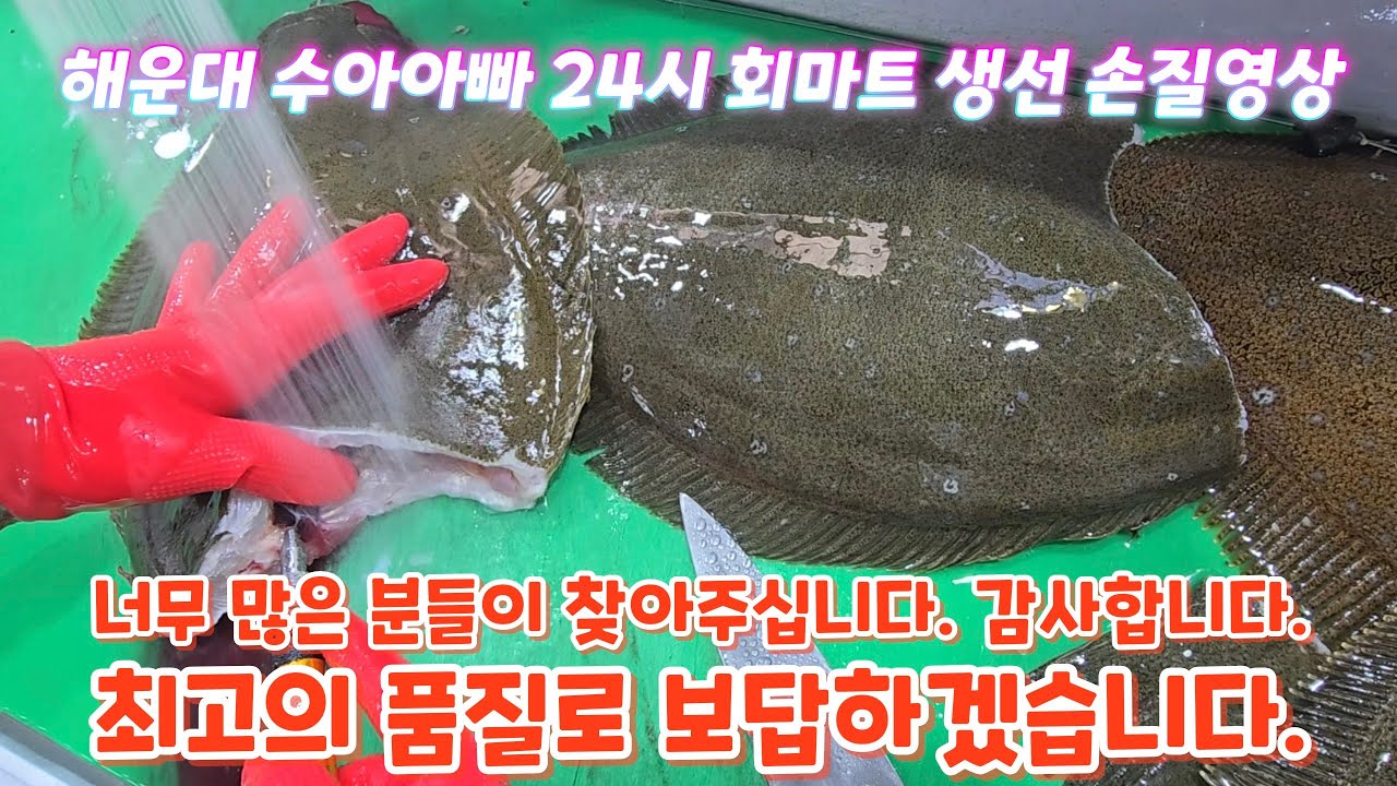아주 많은 고객이 찾아주시는 해운대 수아아빠 24시 회마트. #해운대맛집 #해운대횟집 #부산횟집