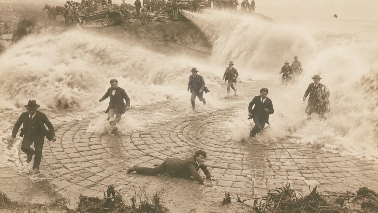 The Mississippi Dropped in 1936, Revealing a Paved Road &mdash; The Army Flooded It Back in Days