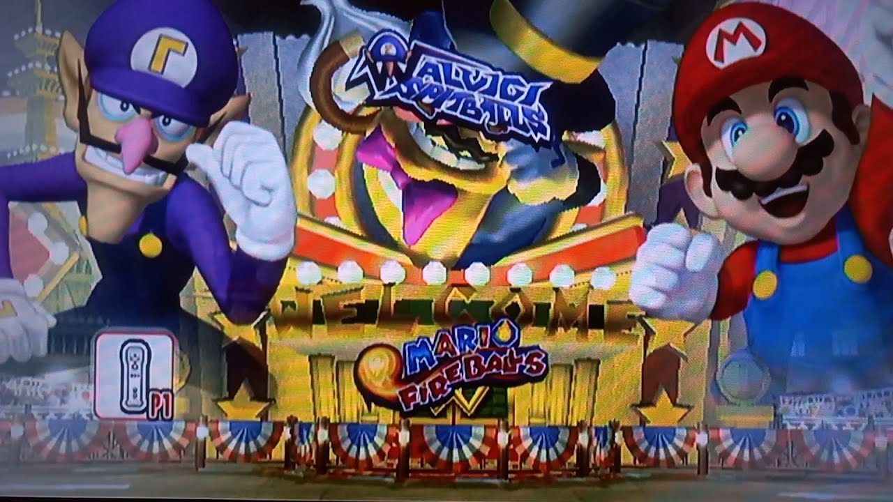 Mario super sluggers- Waluigi vs Mario