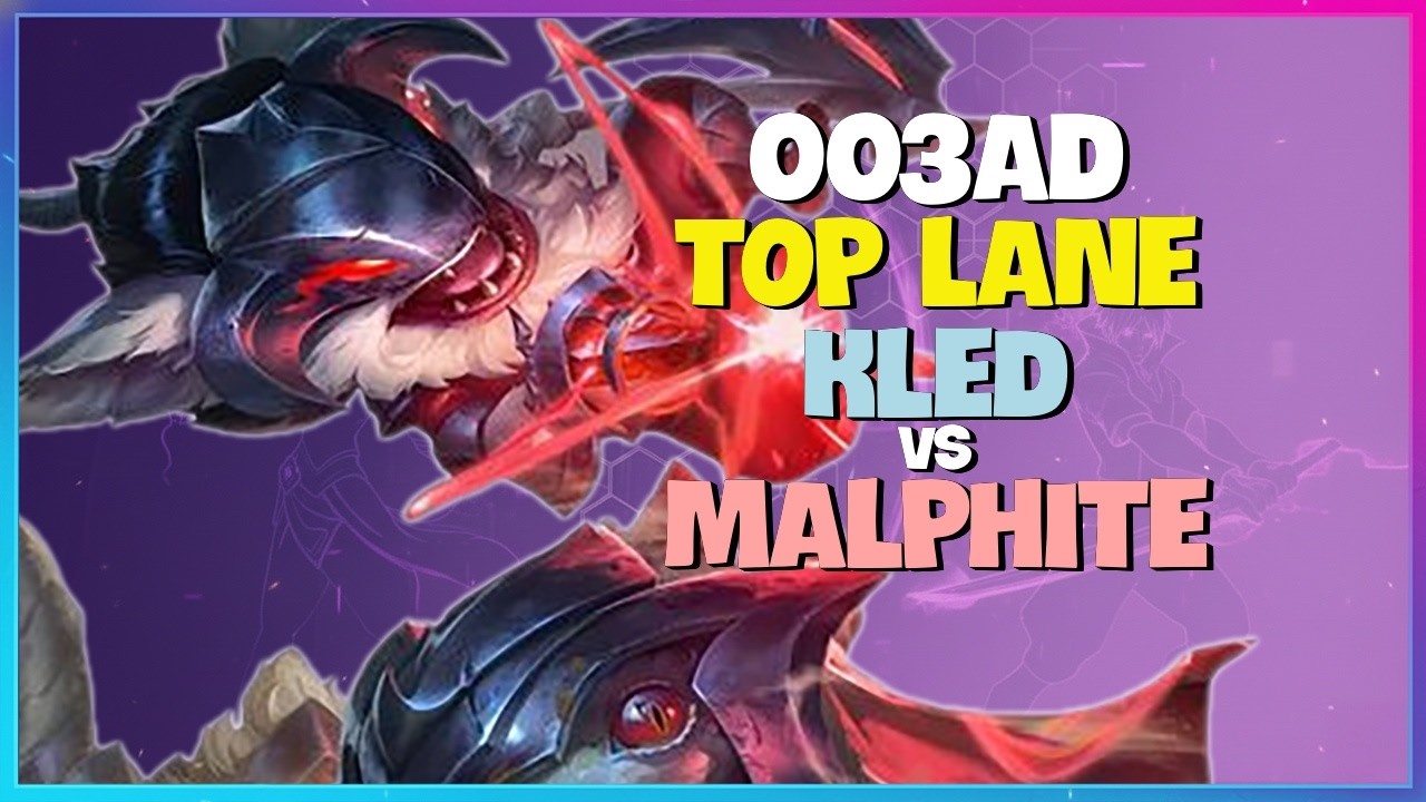 Challenger Kled : 003ad is CRUSHING the Malphite Matchup in Challenger Elo