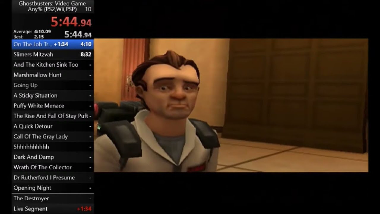 Ghostbusters Speedrun In 3:33:38 (PS2) 1-4-18 OLD World Record
