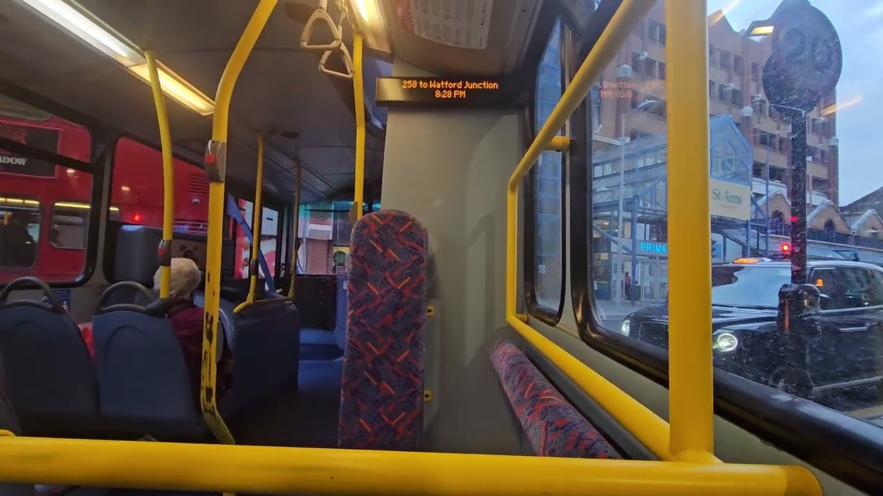 London Bus (258) Ride From Harrow School - Harrow & Wealdstone Station 