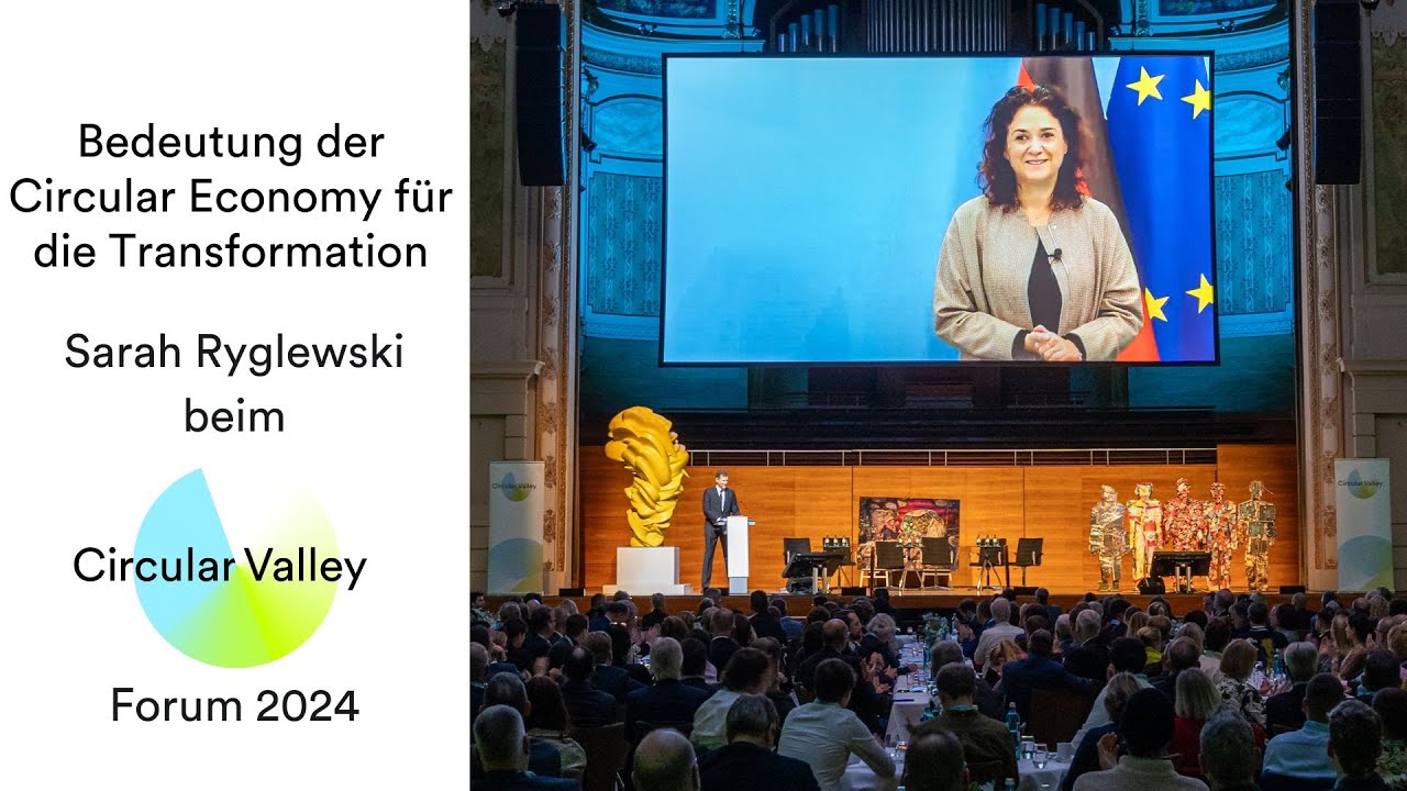 Bedeutung der Circular Economy für die Transformation - Sarah Ryglewski beim Circular Valley Forum