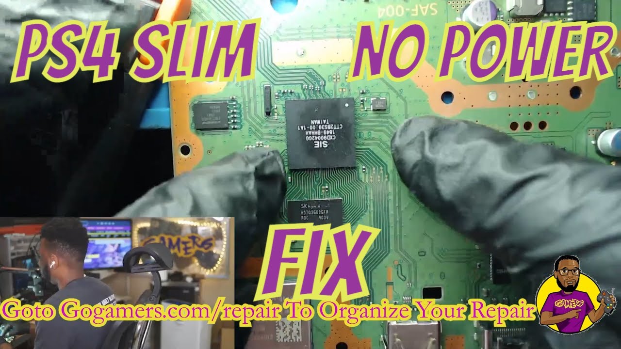 Исправление проблемы с включением/отсутствием питания на PS4 Slim (новый южный мост)