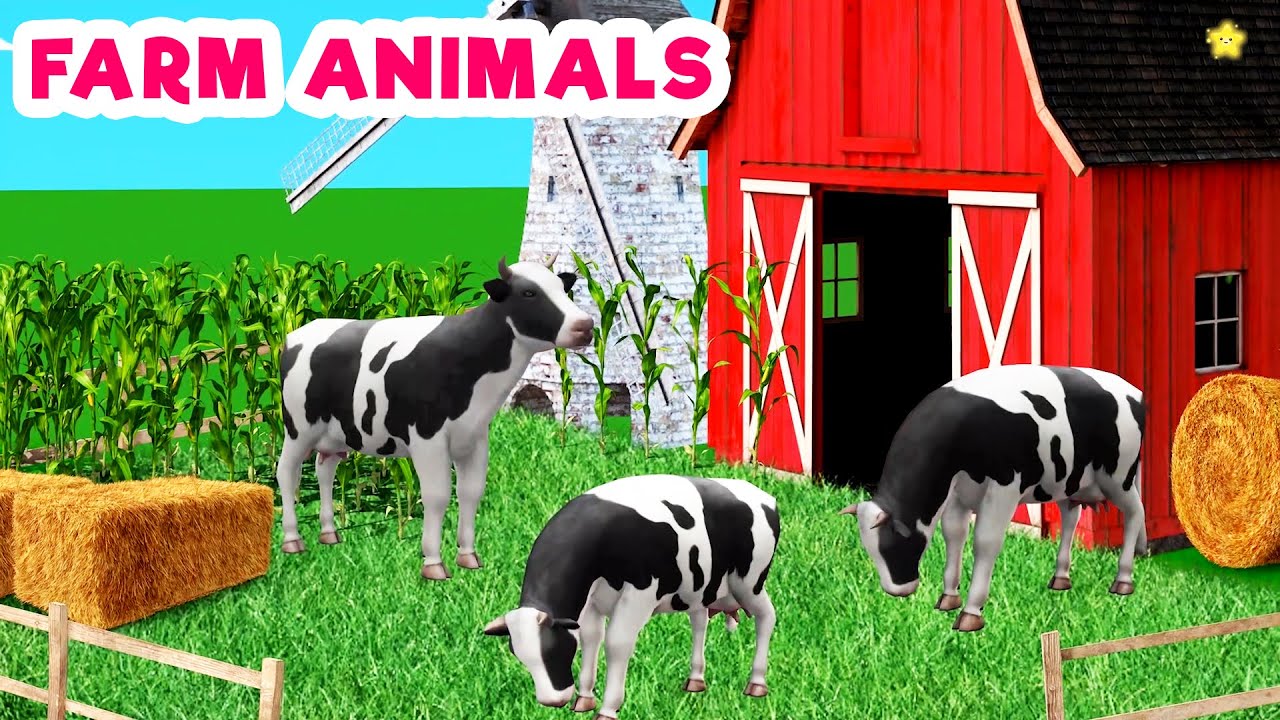 Learn Farm animals for kids | Farm Animal Names & Sounds | Animal Sounds