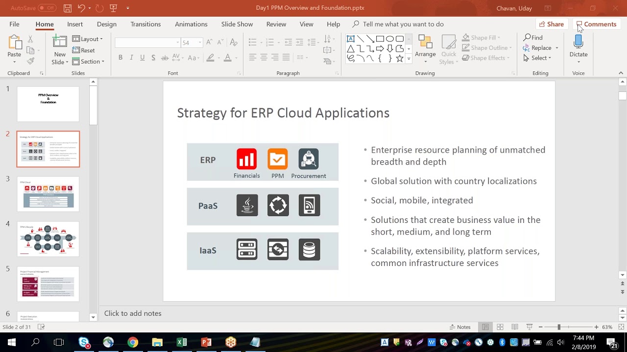 Oracle Fusion PPM Training | 1st Session