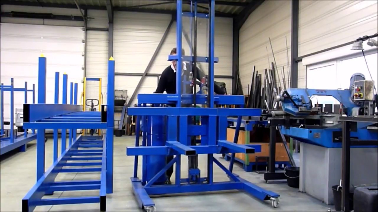 Le gerbeur CRABLIFT® et sa colonne de propulsion