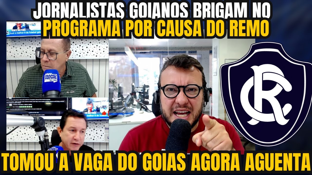 JORNALISTAS GOIANOS BRINGAM NO PROGRAMA POR CAUSA DO REMO E DIZ