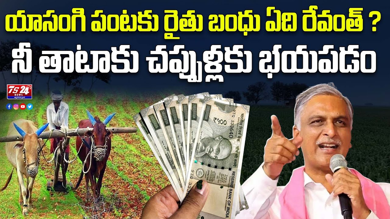 యాసంగి పంటకు రైతు బంధు ఏది రేవంత్ ?నీ తాటాకు చప్పుళ్లకు భయపడం |TS24 News
