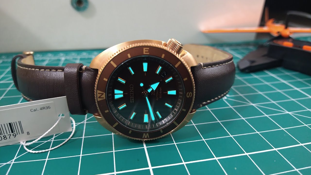 Seiko Prospex SRPG18 Land Tortoise Rose Gold Brown
