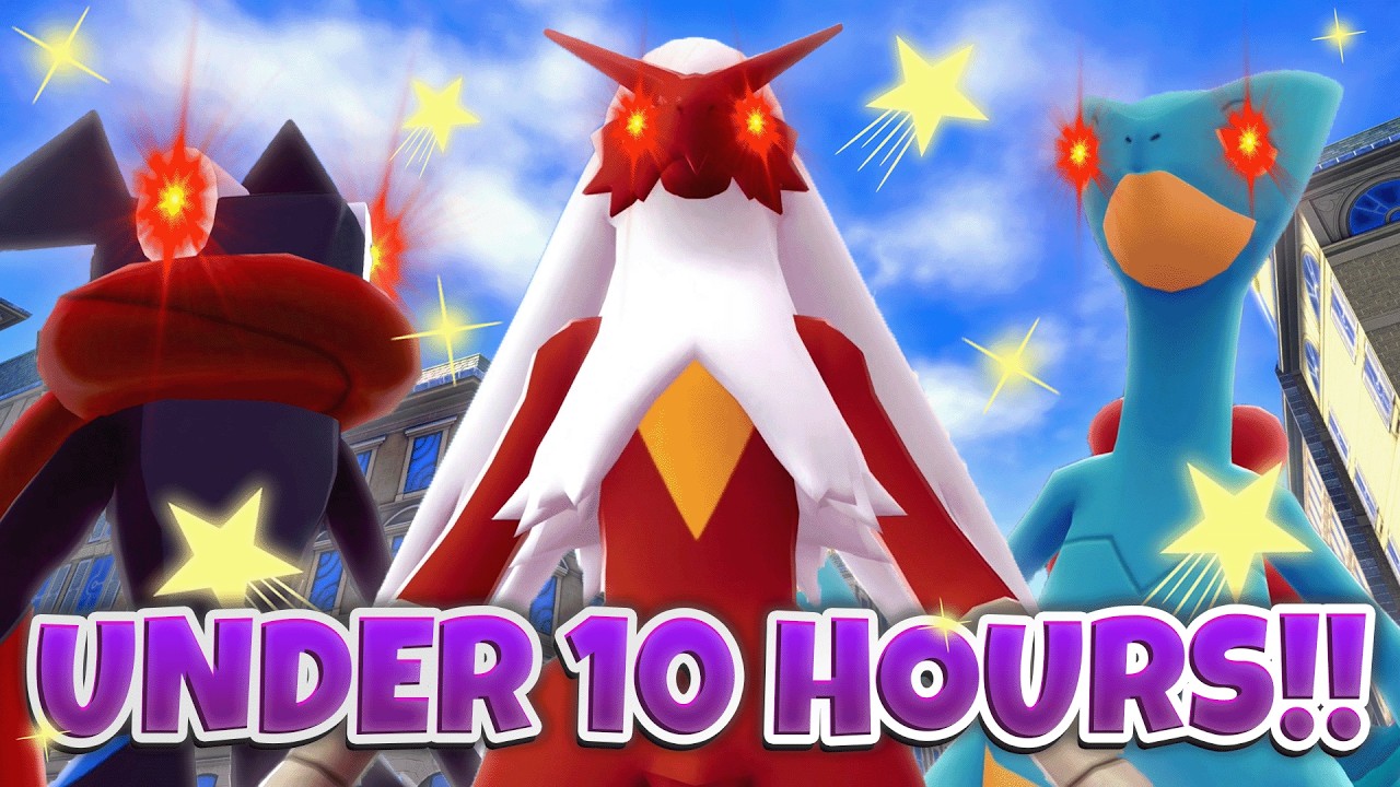 How FAST Can I Catch EVERY Shiny Alpha Starter Pokémon?!