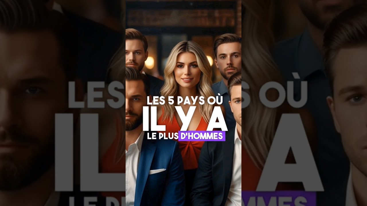 Les 5 pays o&ugrave; il y a le plus d&rsquo;hommes #pays #homme #top5