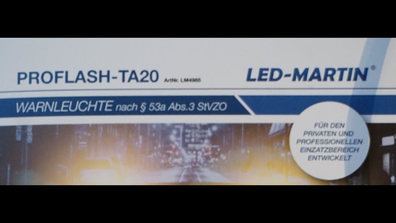 PROFLASH TA20 LED-Martin Warnleuchte für PKW