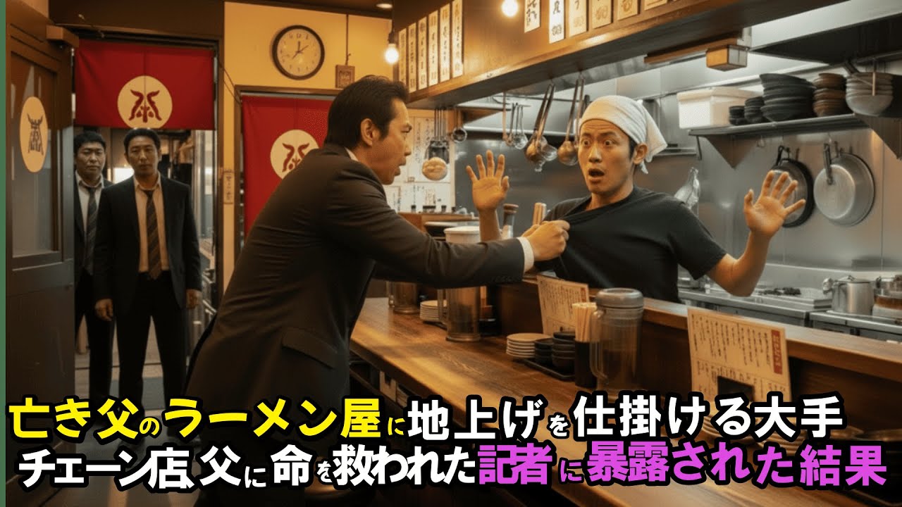 『人生ドラマ』亡き父のラーメン屋を継いだ俺を「貧乏人がw」と罵る元カノ。ある日、スープを一口飲んだ世界的ジャーナリストが号泣「この味は…20年前に私の命を救った”英雄の味”だ」『人生大逆転ドラマTV』