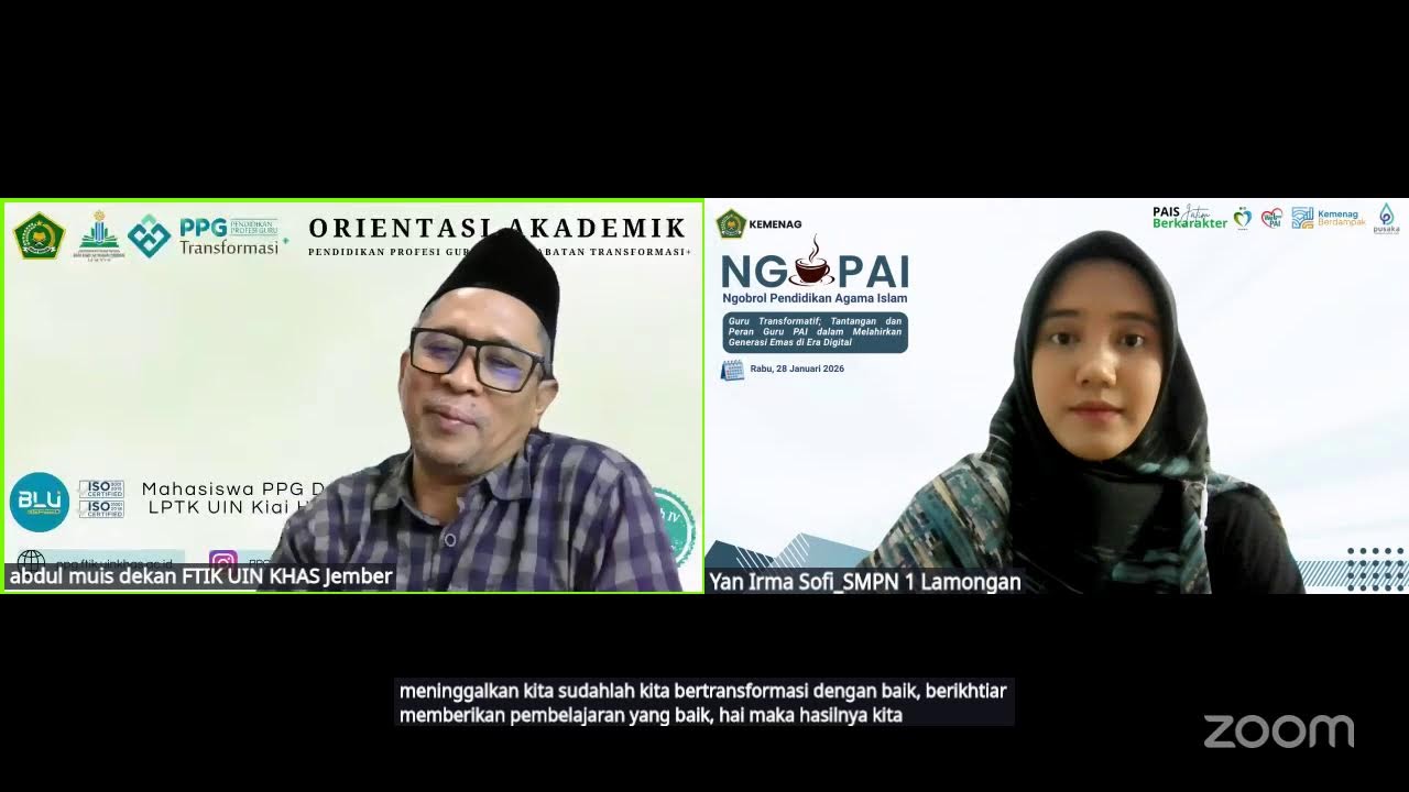 Ngopai Guru Transformatif; Peran Guru PAI dalam Melahirkan Generasi Emas