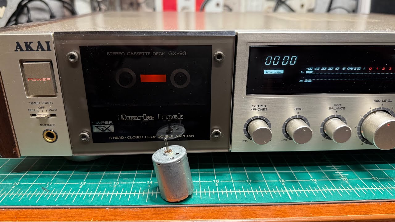Akai GX-93 Upgrade: New CAM Motor & WIMA Capacitors – Stunning Performance Achieved!