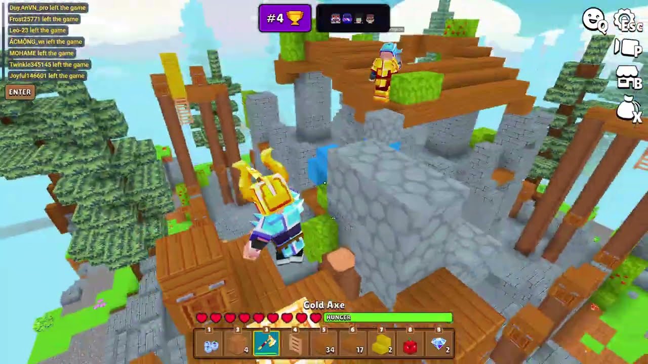 MineFun io Skywars TPP mode challenge!!! #minefun #minecraft #viral #games #gaming #skywars #
