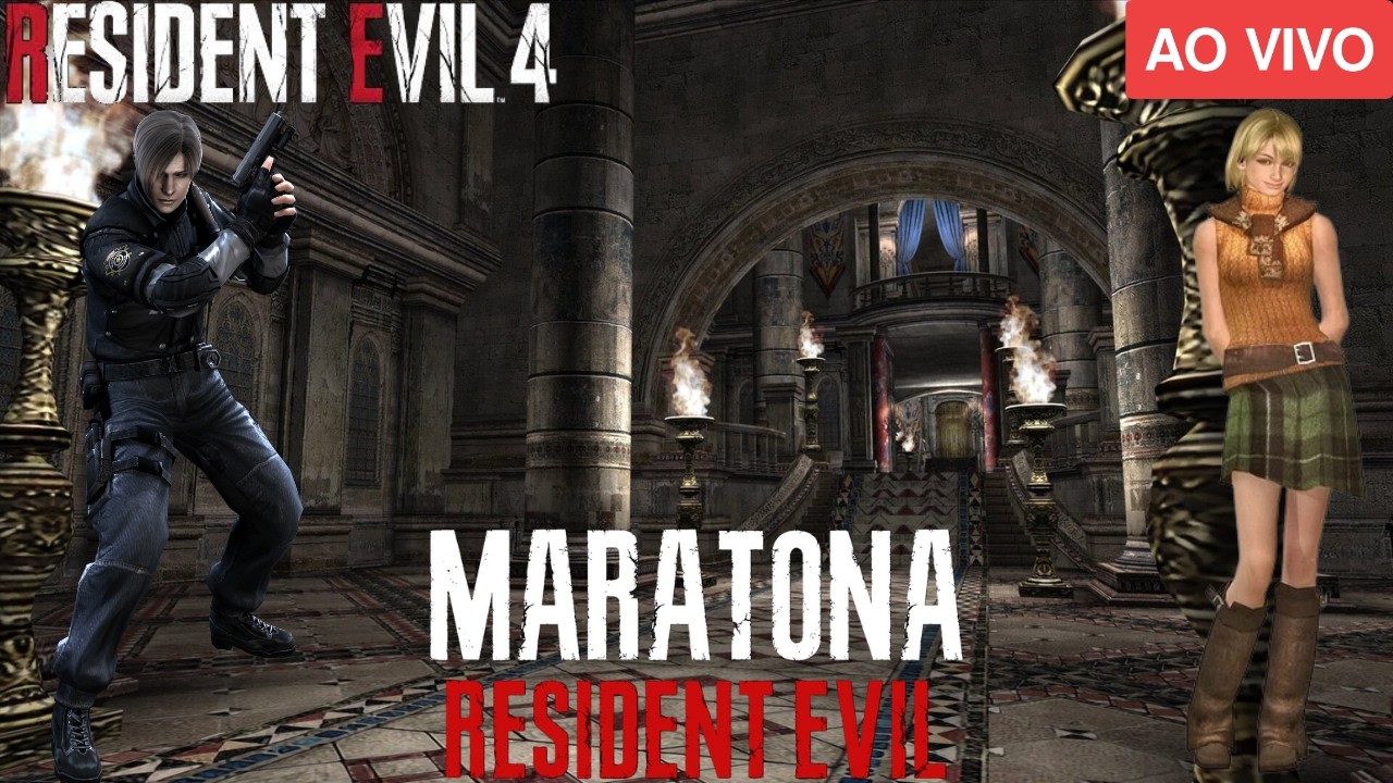 O MEU FAVORITO! MARATONA RESIDENT EVIL! RE4 CLÁSSICO ❗comandos