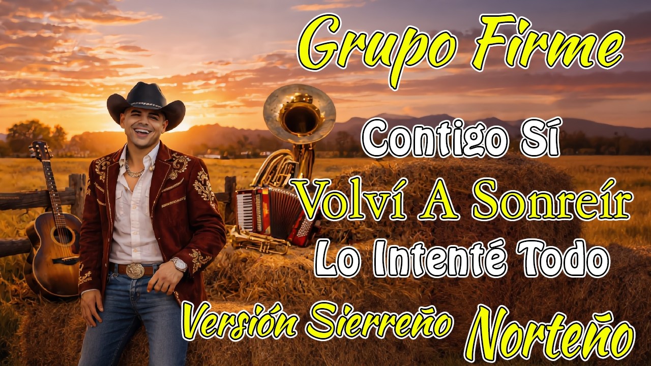 Grupo Firme - Contigo Sí, Otra Vez Creí En El..., Volví A Sonreír (Versión Sierreño Norteño en vivo)