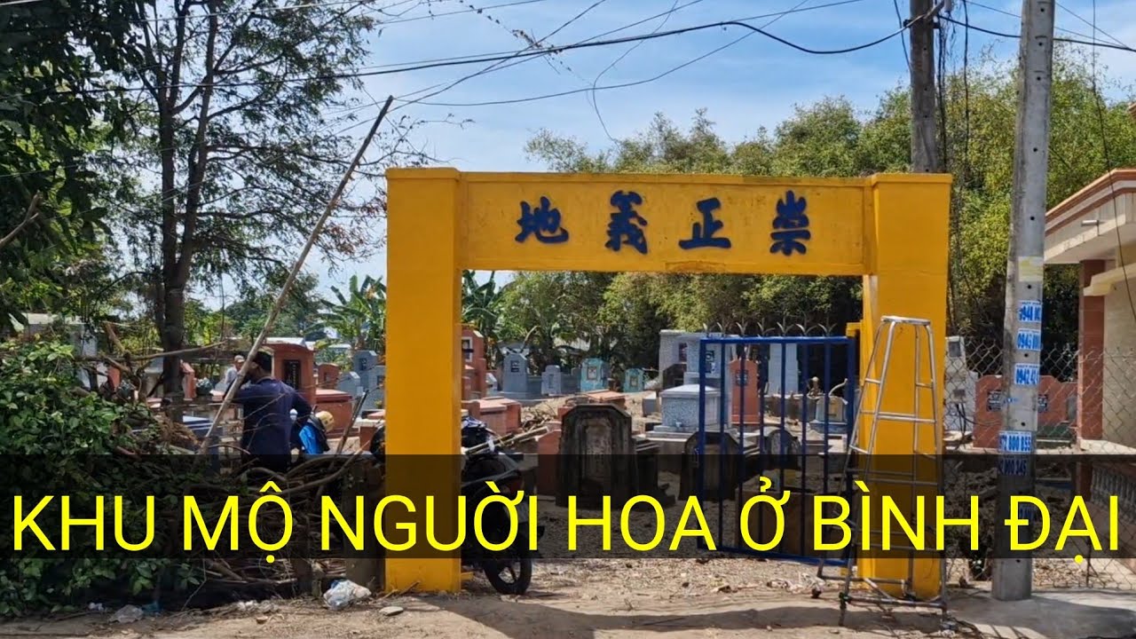 Khu mộ người Hoa ở Bình Đại đã hoàng thành 
