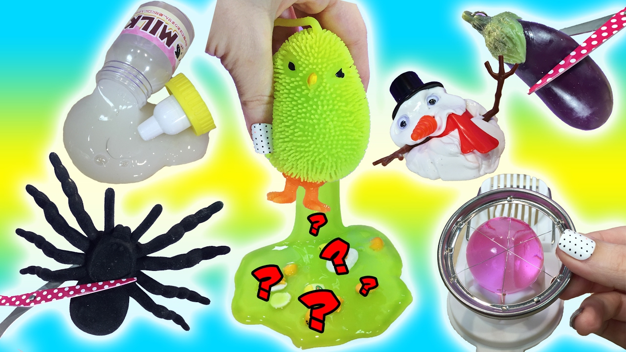 What's Inside Squishy Spider Toy! Homemade Gudetama Stress Ball!