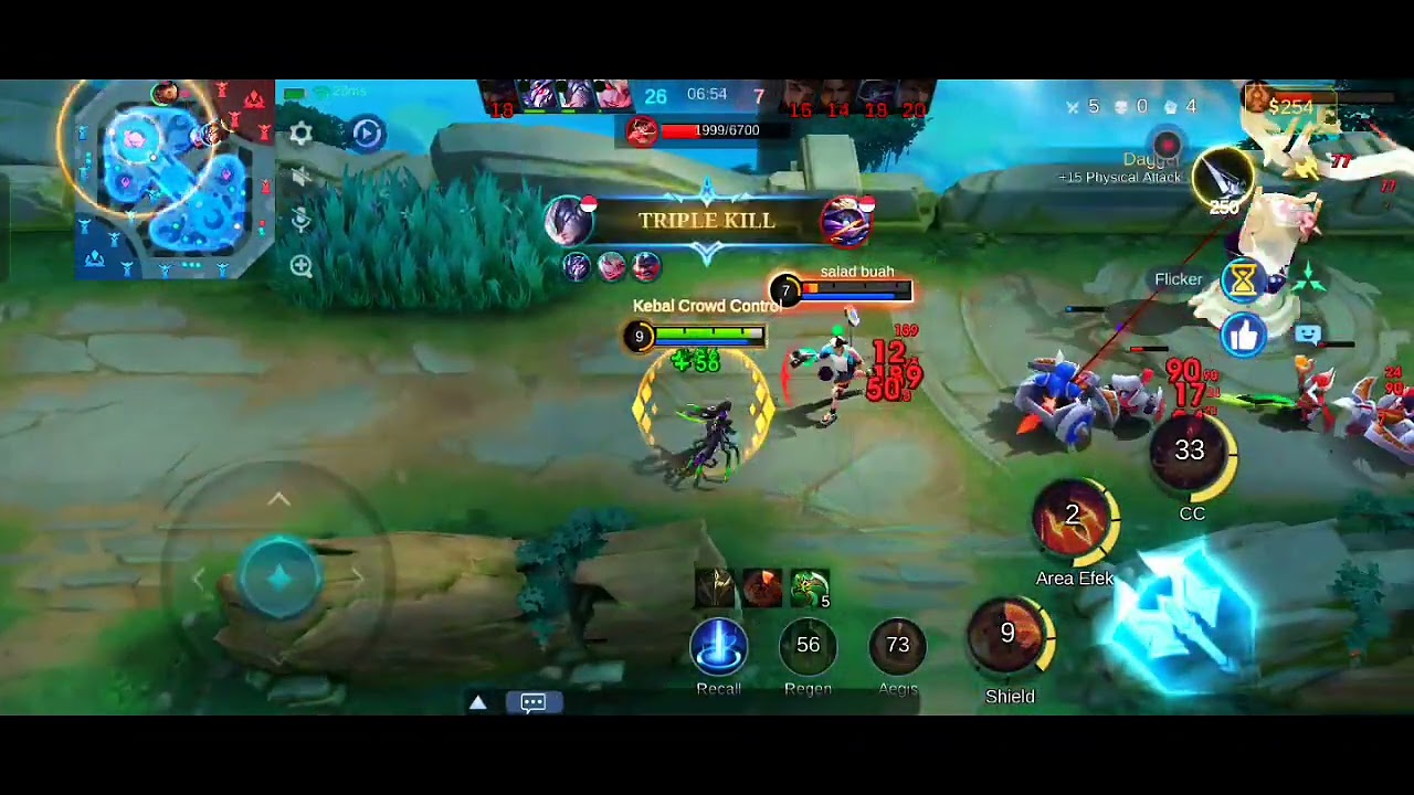Performa terbaik Hanabi,MVP,17 kill ,14 assist dengan build equipment terbaik.MLBB