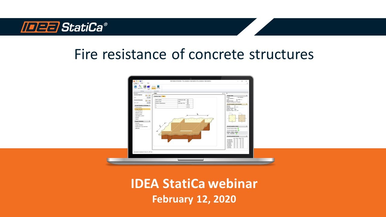 Fire resistance check of concrete structures
