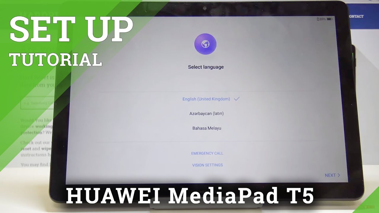Как настроить и активировать HUAWEI MediaPad T5 — Процесс настройки