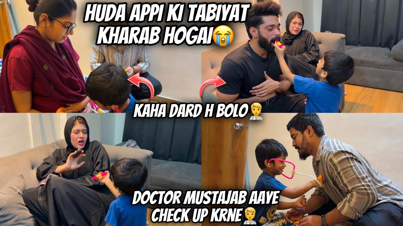 Huda appi Ki Tabiyat kharab ho gai || doctor 🧑‍⚕️ mustajab ne check kiye😅|| Haifa & Qashif vlog