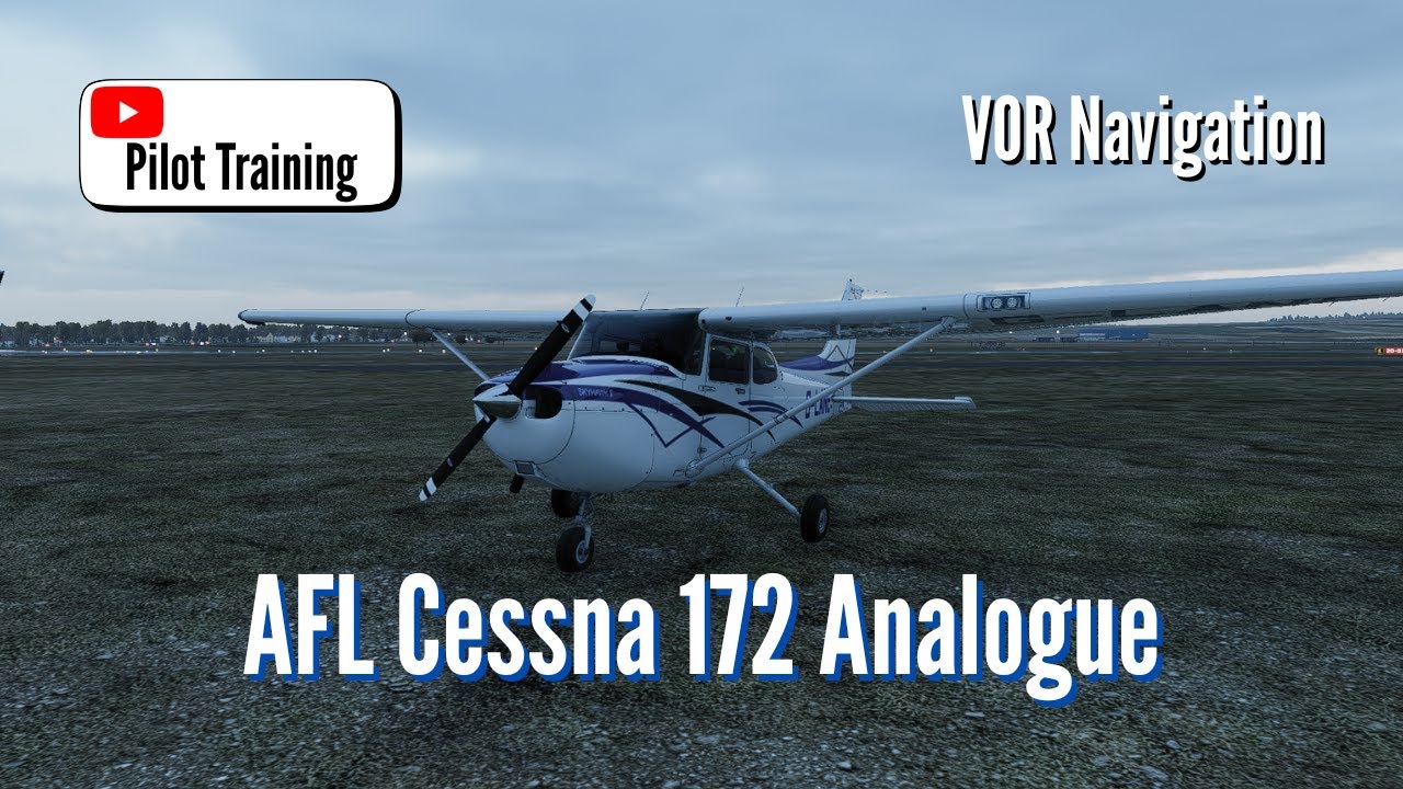 Навигация по VOR на Cessna 172 для полетов по правилам визуальных полетов (VFR) | X Plane 12.4