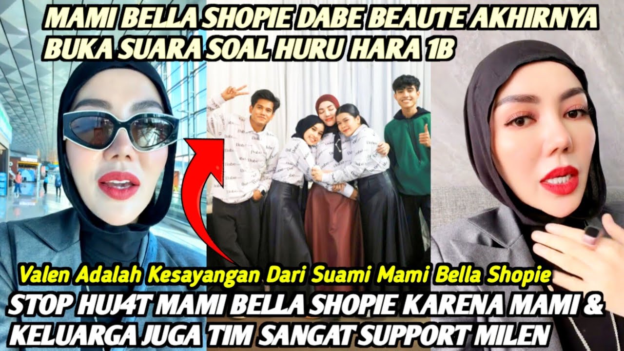 MAMI BELLA SHOPIE TERNYATA BUKAN MEMBANDINGNKAN MILEN & ZAHBY TAPI MAMI SUPPORT SEMUANYA‼️STOP HUJ4T