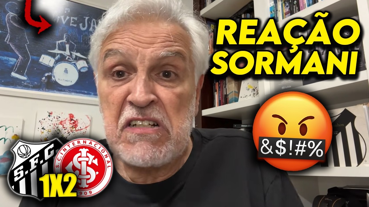 REAÇÕES do SORMANI no APITO FINAL de SANTOS 1x2 INTERNACIONAL - BRASILEIRÃO 2026 - REACT
