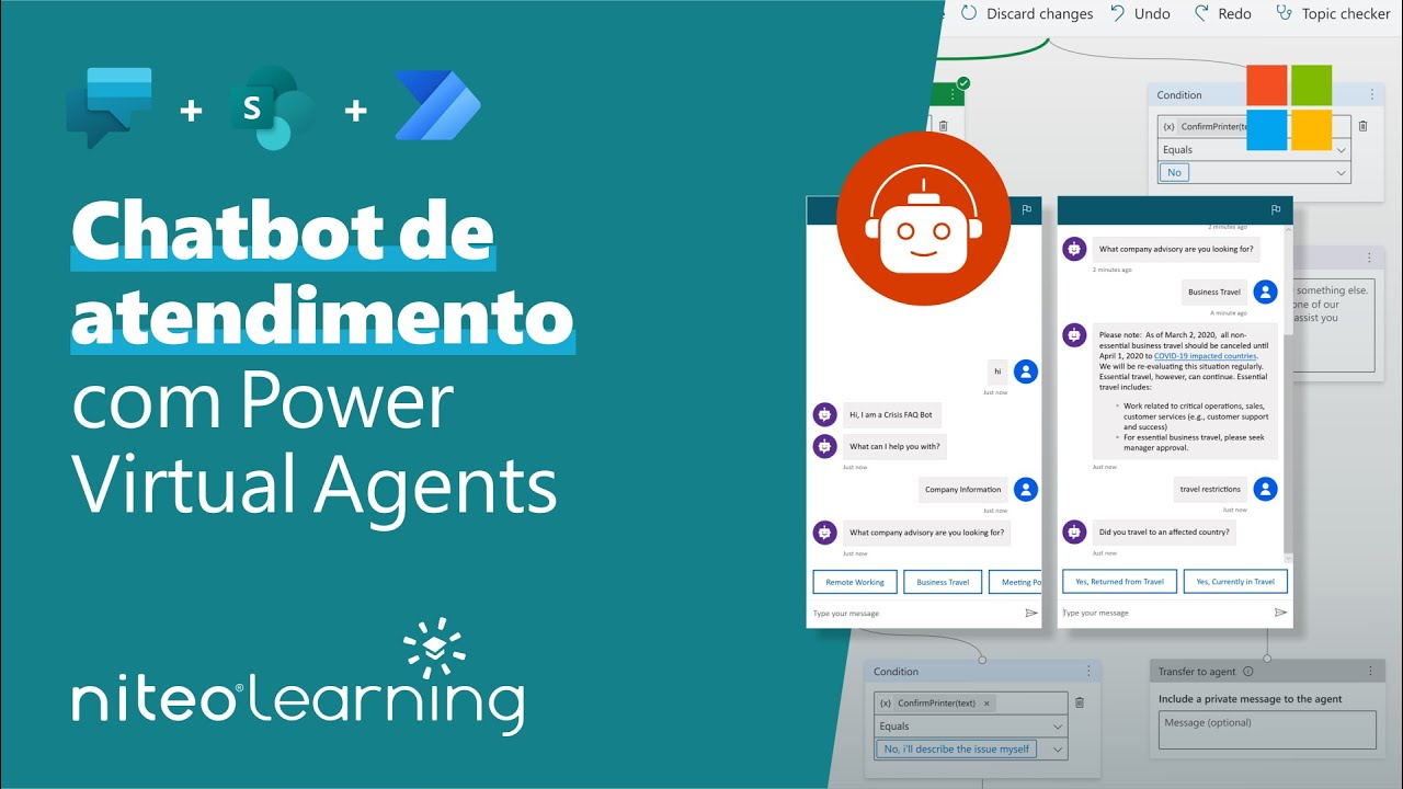 CHATBOT para atendimento com POWER VIRTUAL AGENTS