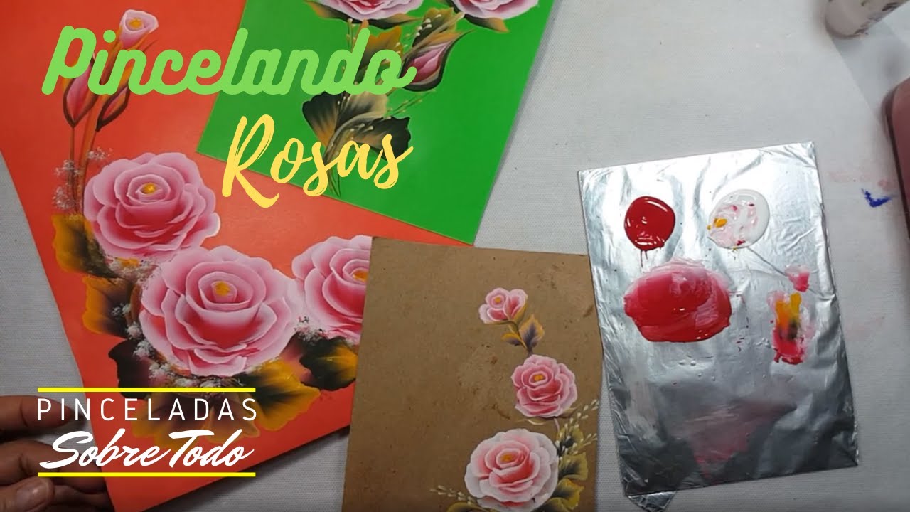Pincelando rosas