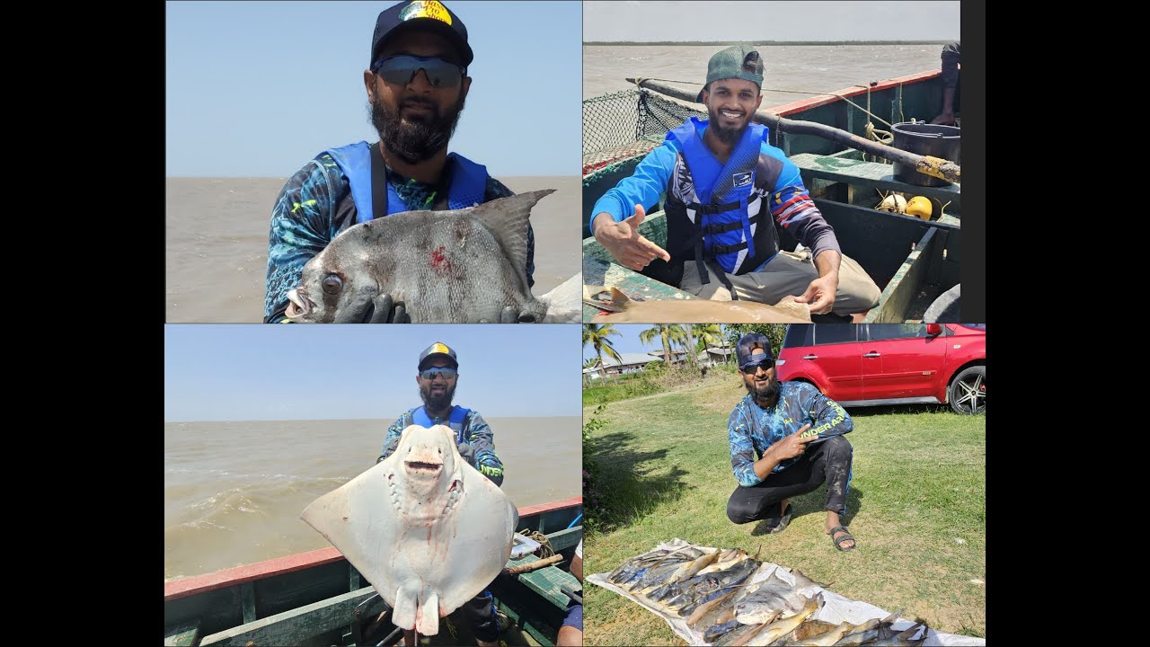 FISHING IN SURINAME[🇨🇦 TO 🇬🇾 THEN FERRY TO🇸🇷 SURINAME] SEA FISHING FOR MONSTERS
