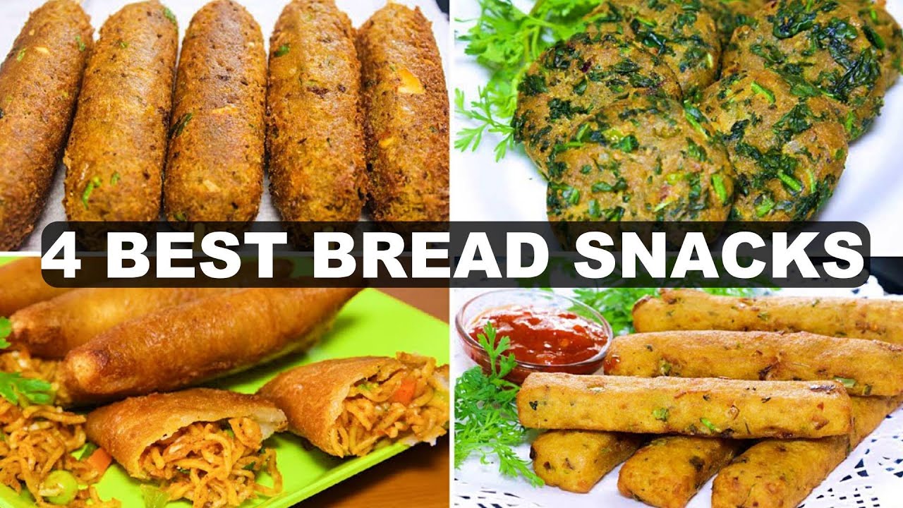 4 Quick & Easy Bread Snacks Recipes - Instant Snacks with Leftover Bread