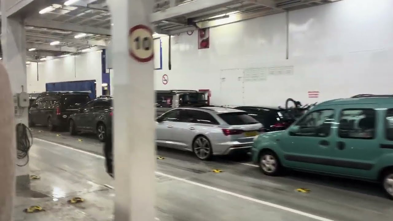 Driving Onboard Brittany Ferries Mont St Michel at Portsmouth Hampshire England February 27th 2026