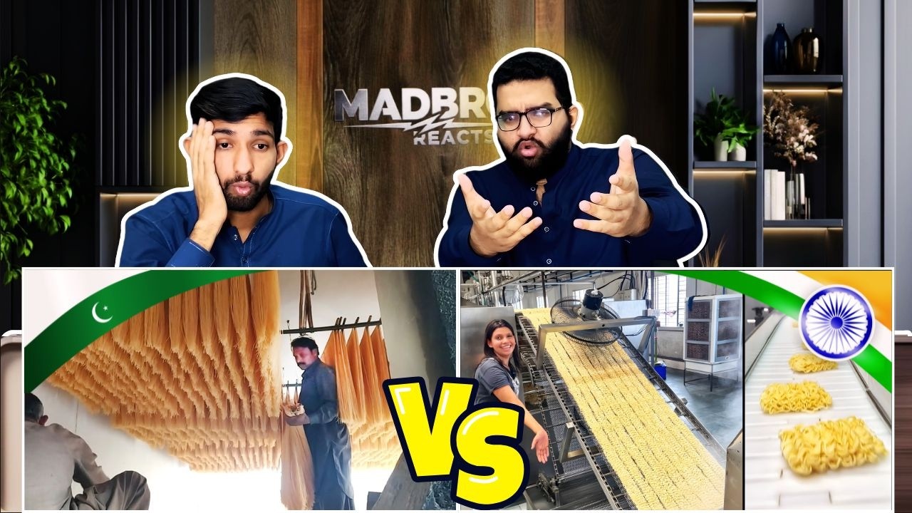 Pakistani reaction on Shocking Noodles making Hygiene Factory Process India vs Pakistan🔥