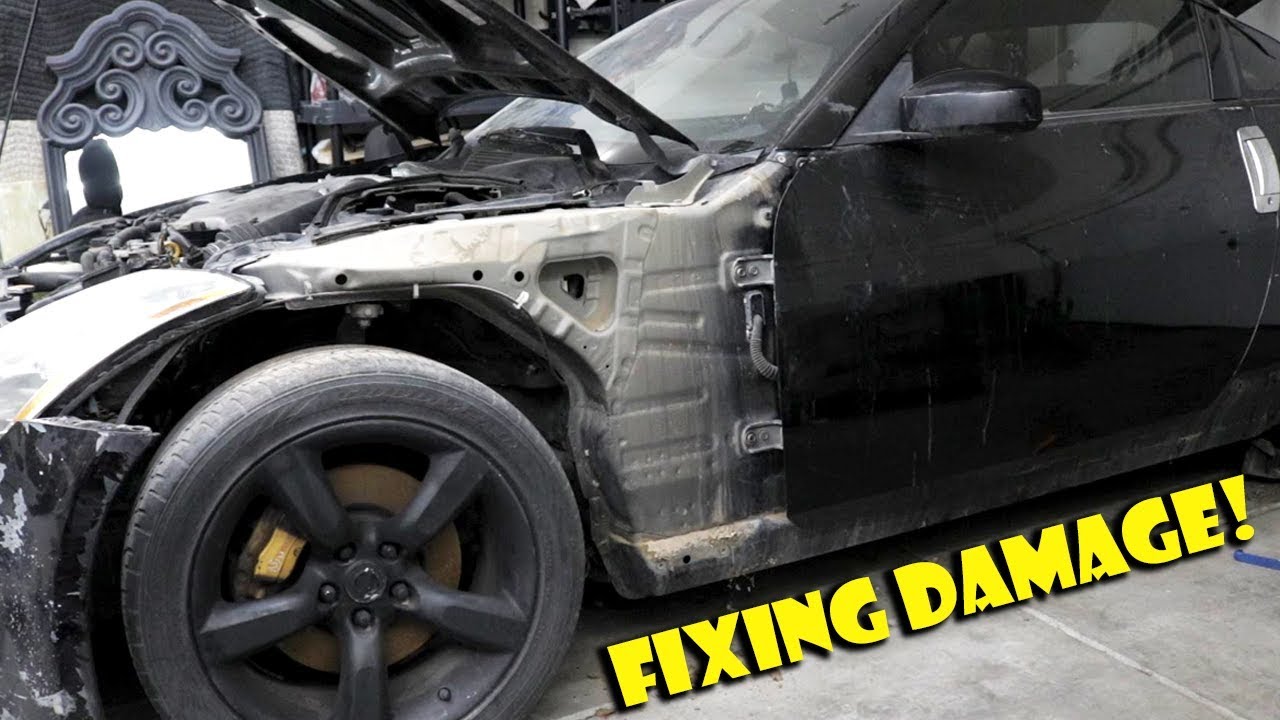 Replacing Destroyed 350z Front Fender!- Project 350