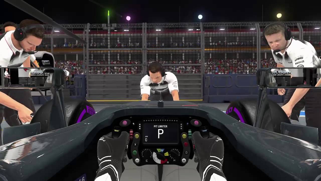 F1 2016 ps4 Bnanaman2 oefenenrace Singapore zonder assists.