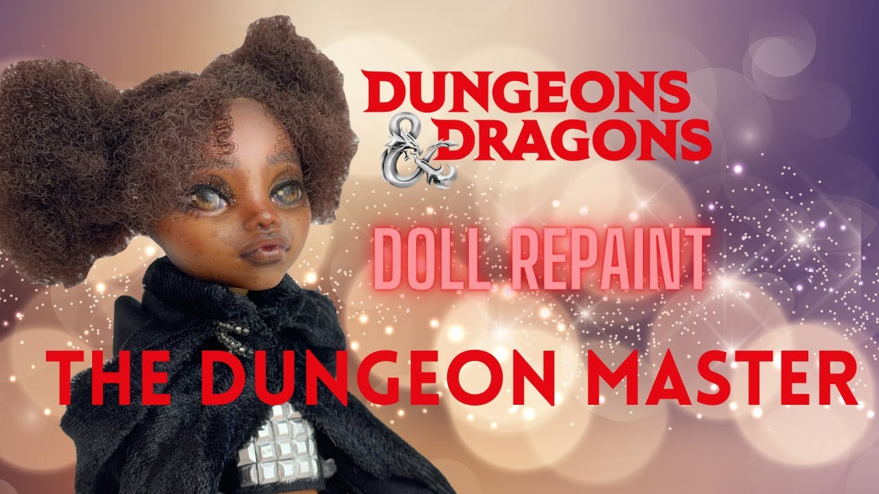 Making My D&D DUNGEON MASTER DOLL / Monster High Doll Repaint by Middle Rabbit #dolls #art