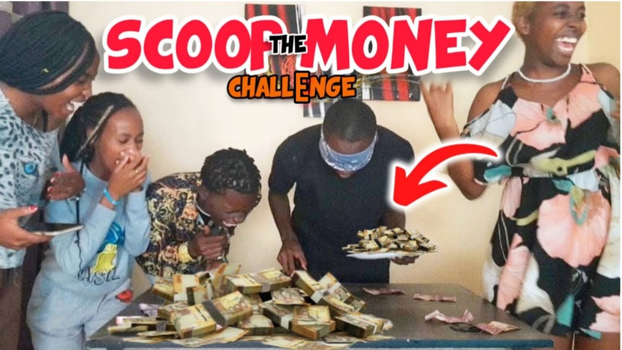 SCOOP THE MONEY🤑CHALLENGE *They cheated😂🥲* @gepajayboy @babufolkales @adams_mali