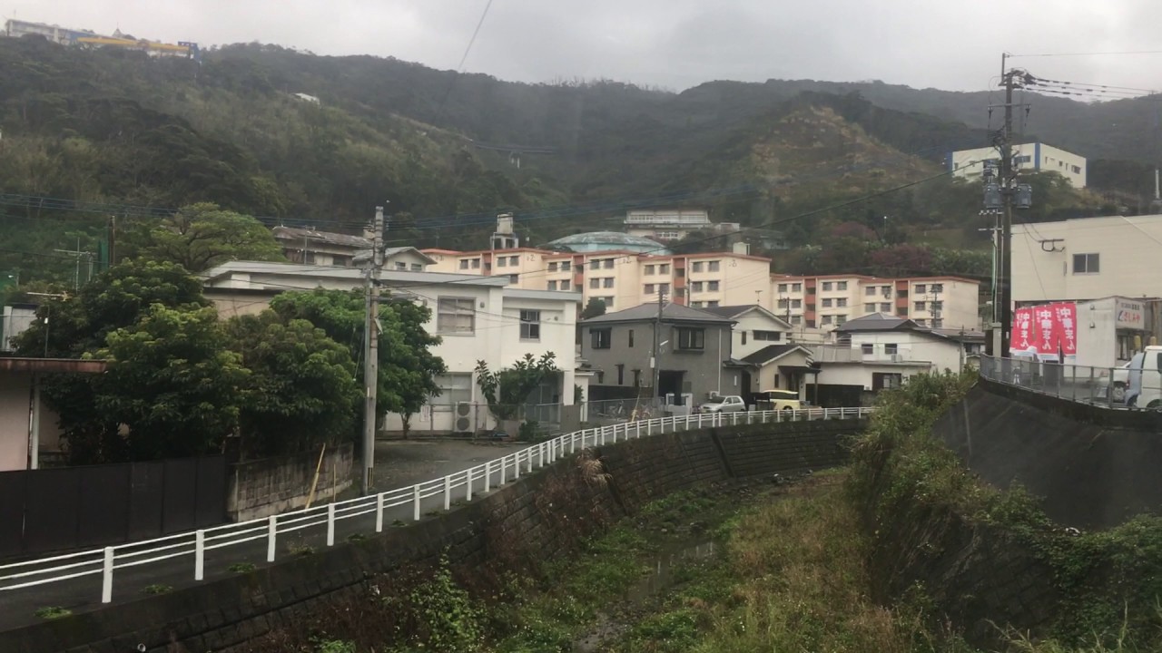 奄美大島バス 前面展望 車窓 名瀬市街→新村/ 南大島線 名瀬1042発