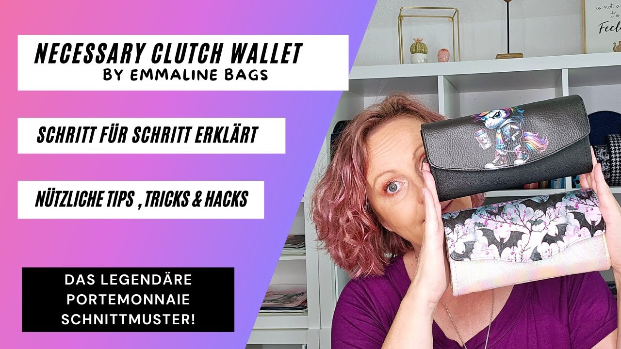 Portemonnaie nähen, Necessary Clutch Wallet von Emmaline Bags Nähanleitung & Hacks, NCW  Deutsch
