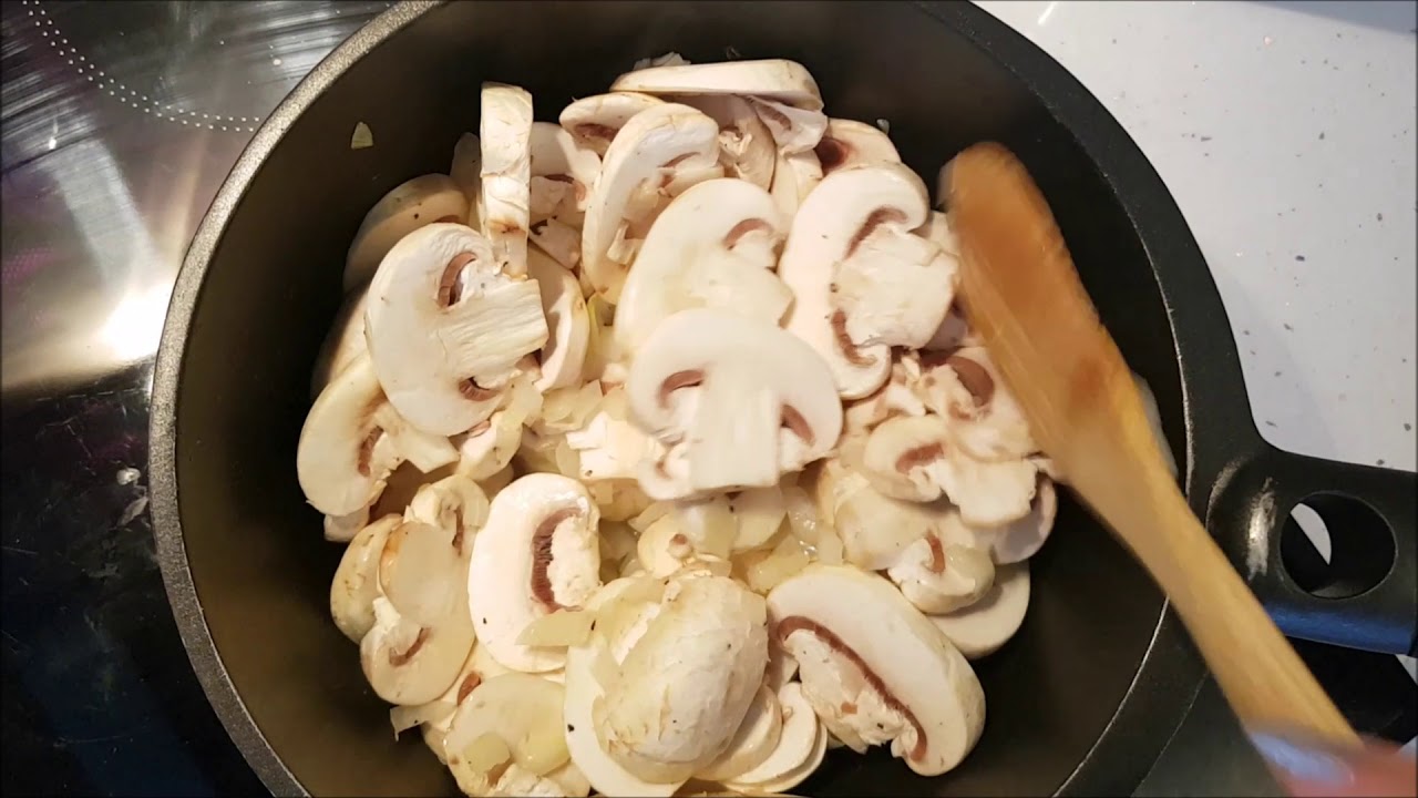 Cream of Mushroom Soup with Black Truffle Oil #Homemade