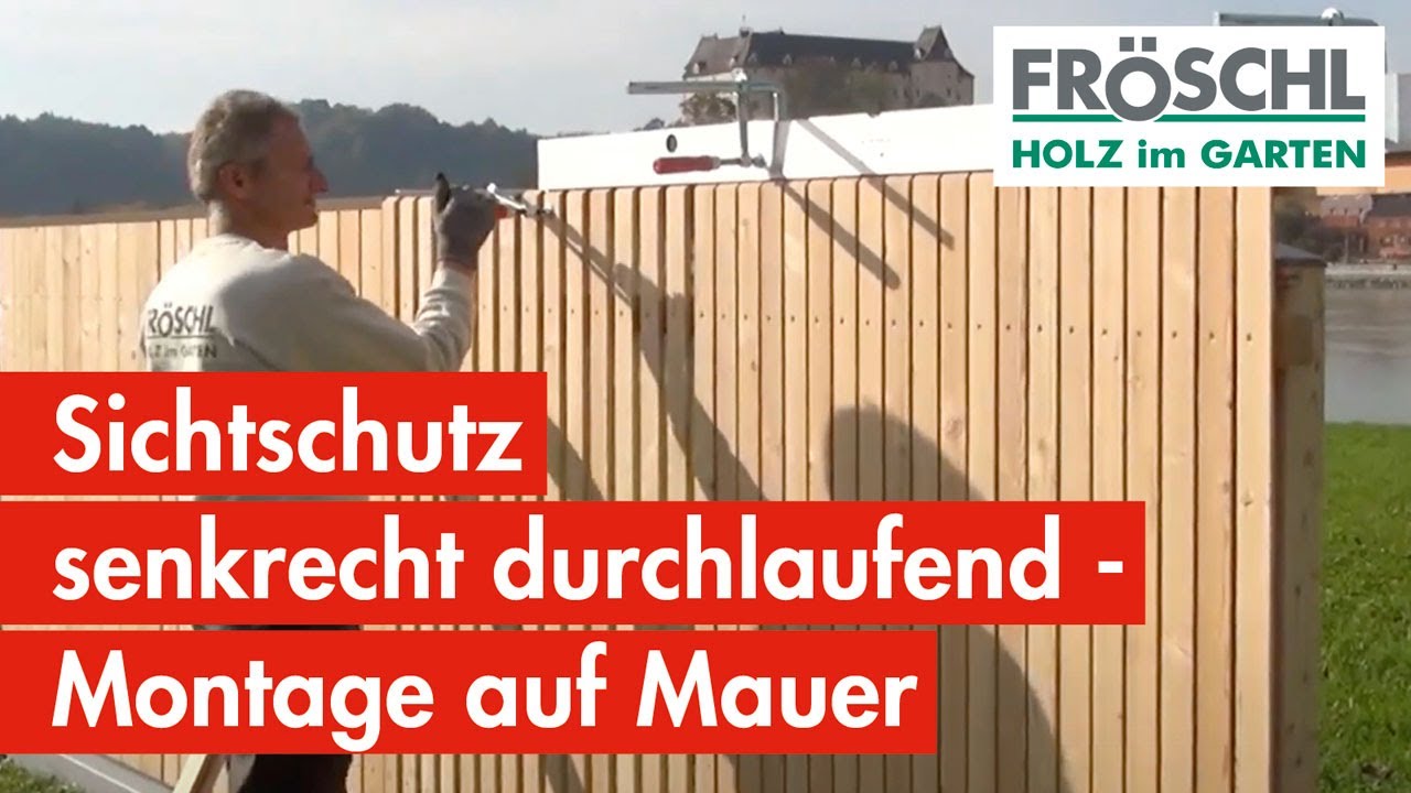 3a - Durchlaufende senkrechte Sichtschutzzäune