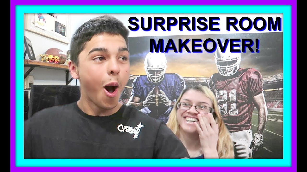 SURPRISE ROOM MAKEOVER FOR TEENS! | BEDROOM TOUR