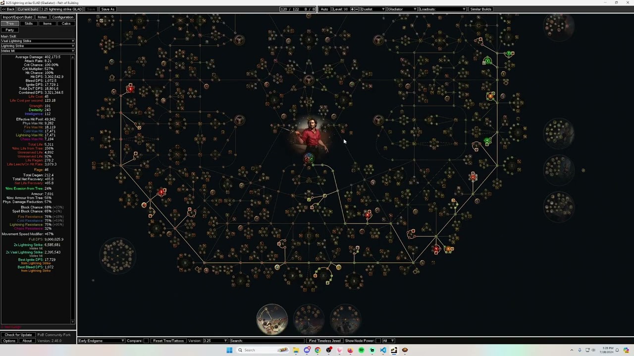 [PoE 3.25] SSF Lightning Strike Gladiator Day 2 Update! Top 5 Glad SSF, Blood Magic is Good