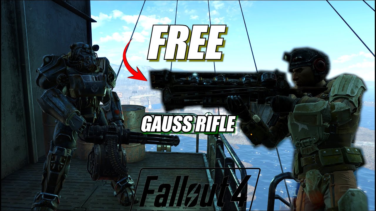 How To Steal A Gauss Rifle From The Brotherhood Of Steel | Fallout 4